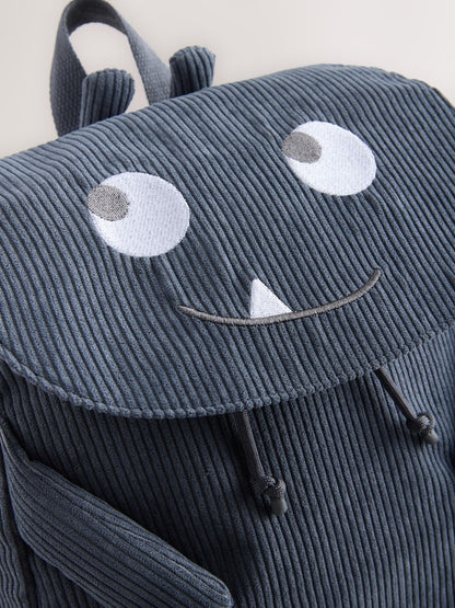 Blue Cord Corduroy Backpack - Size One