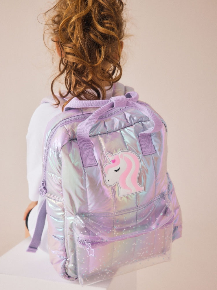 Lilac Unicorn Backpack - Size One - Lilac Unicorn