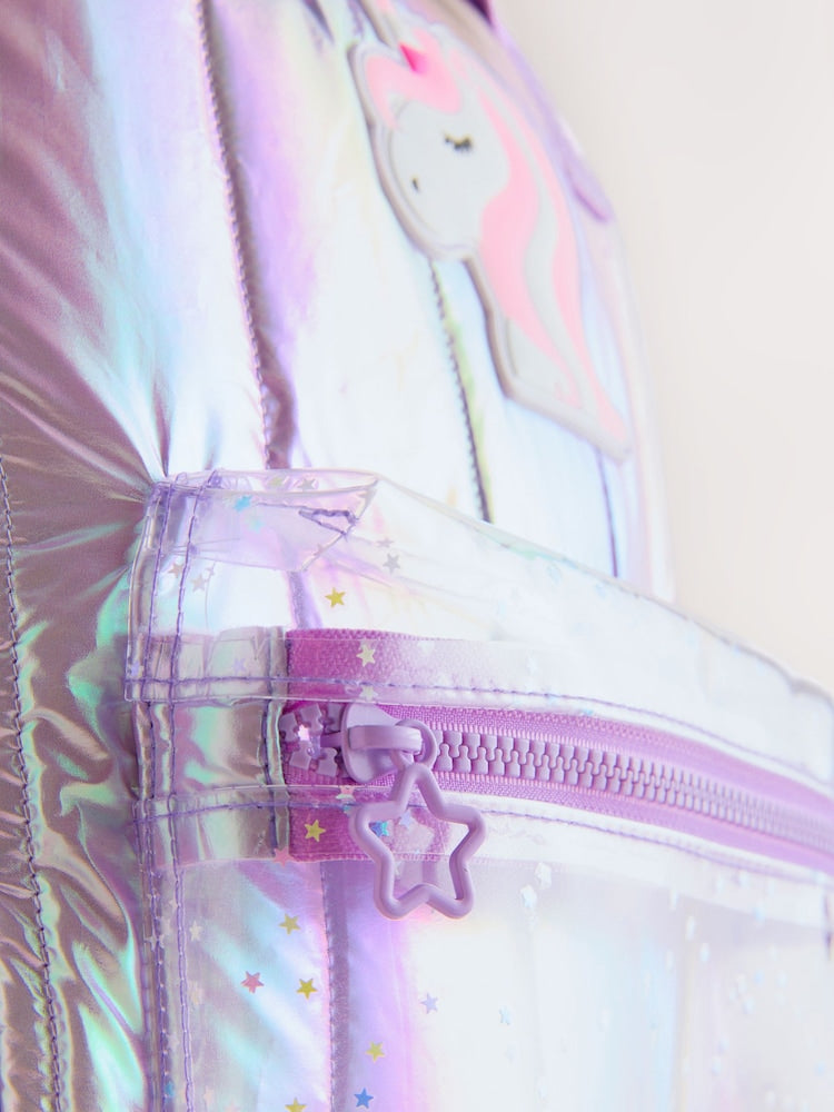 Lilac Unicorn Backpack - Size One