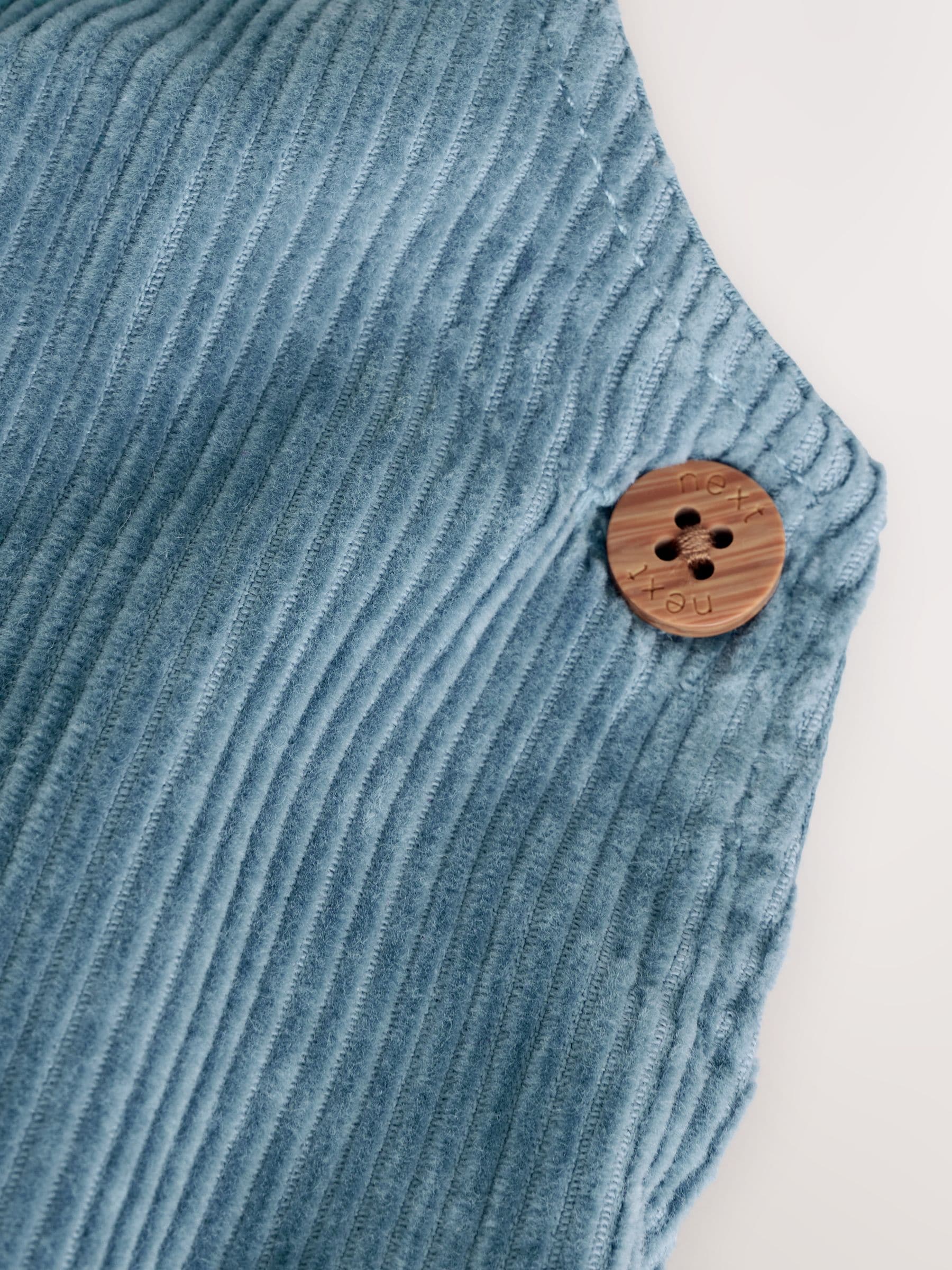 Mid Blue Cord Dungarees and Bodysuit Set (0mths-2yrs) - Size Up to 1 Month (56cm)
