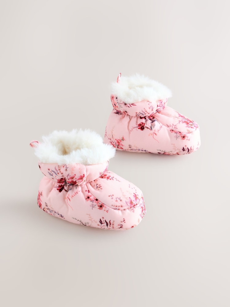 Pink Baby Snowboots (0-24mths) - Up To 3 Months (50 - 62cm)
