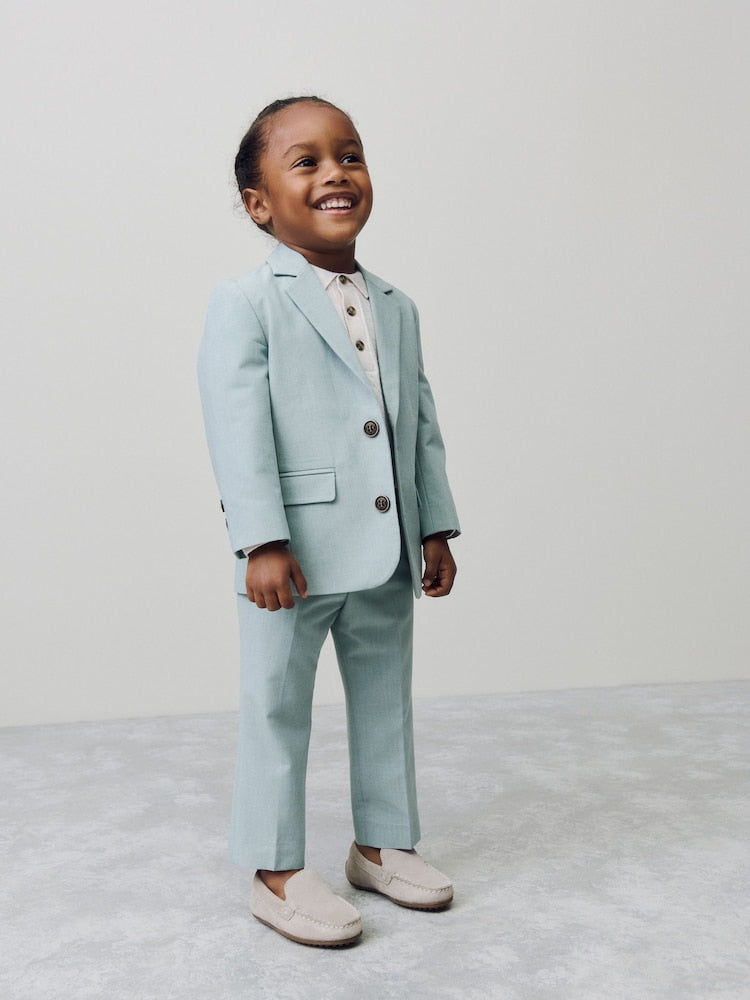 Mineral Blue Blazer (3mths-9yrs) - Size 3-6 Months (62-68cm)