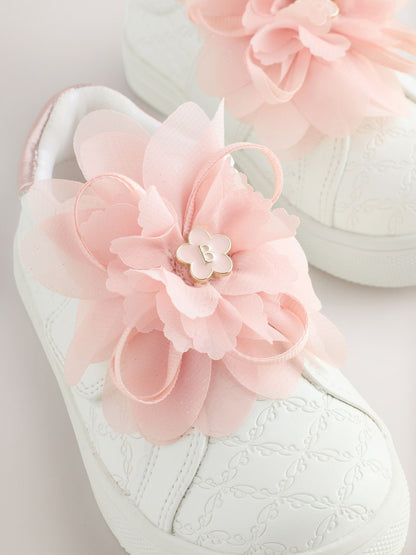 Baker by Ted Baker Girls Organza Corsage Trainers