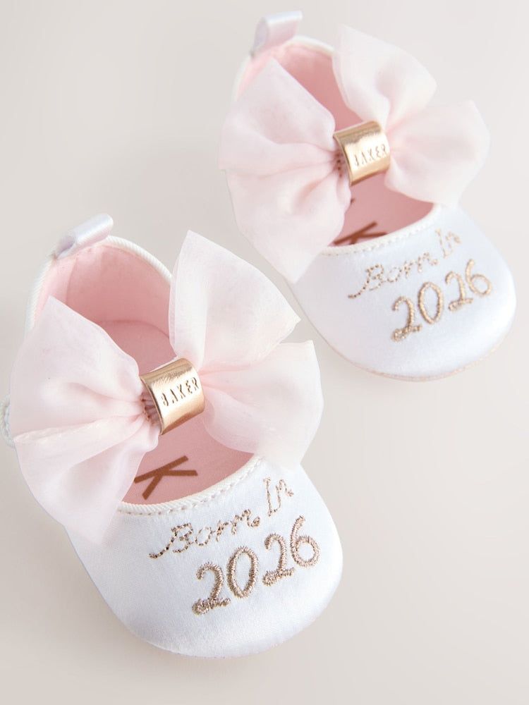 Baker by Ted Baker Baby Girls Born in 2026 Mary Jane Padders Shoes - Size Up To 3 Months (50 - 62cm)