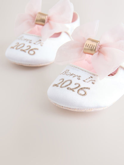 Baker by Ted Baker Baby Girls Born in 2026 Mary Jane Padders Shoes - Size Up To 3 Months (50 - 62cm)