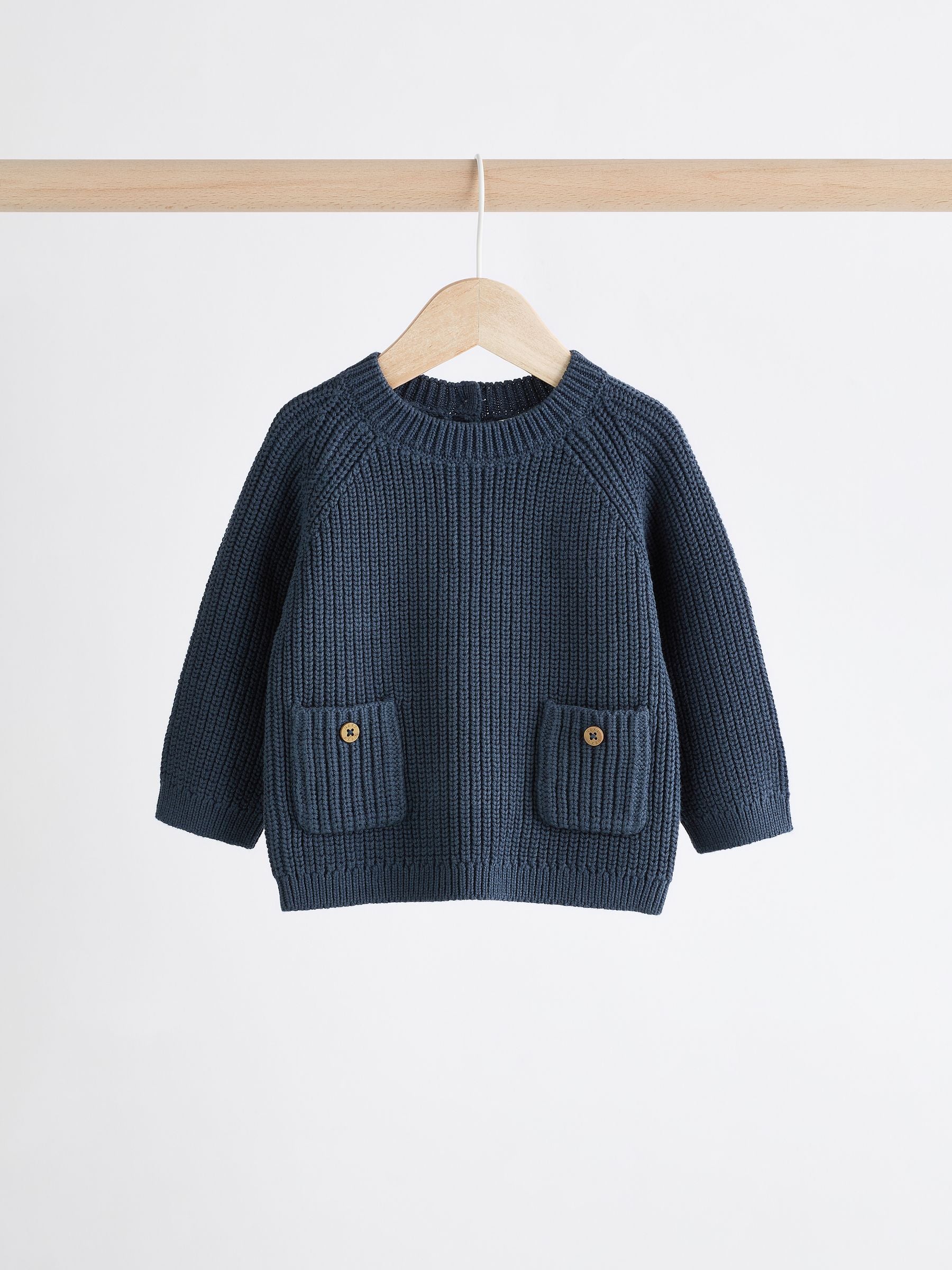 Blue Baby Knitted Jumper and Leggings Set (0mths-2yrs) - Size Up to 1 Month (56cm)