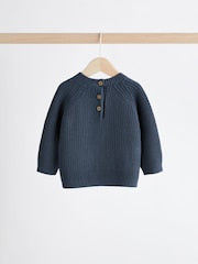 Blue Baby Knitted Jumper and Leggings Set (0mths-2yrs) - Size Up to 1 Month (56cm)