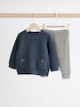Blue Baby Knitted Jumper and Leggings Set (0mths-2yrs) - Size Up to 1 Month (56cm)