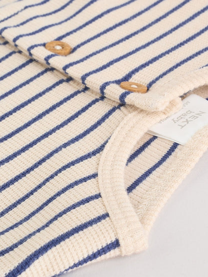 Blue Stripe Baby Long Sleeve T-Shirts 4 Pack (0mths-2yrs)