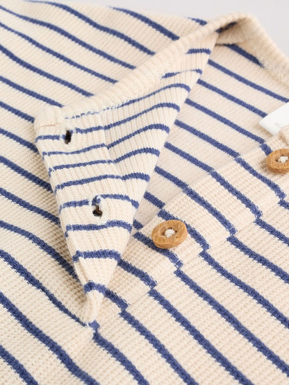 Blue Stripe Baby Long Sleeve T-Shirts 4 Pack (0mths-2yrs)