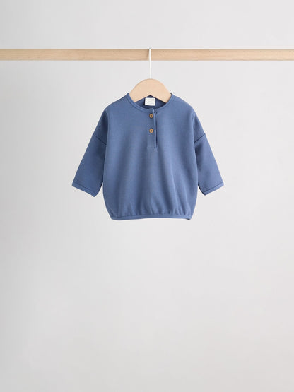 Blue Stripe Baby Long Sleeve T-Shirts 4 Pack (0mths-2yrs)