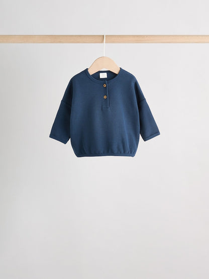 Blue Stripe Baby Long Sleeve T-Shirts 4 Pack (0mths-2yrs)