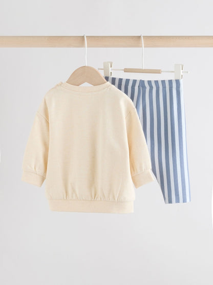 Blue Milk Club Baby Sweatshirt and Leggings Set (0mths-3yrs)