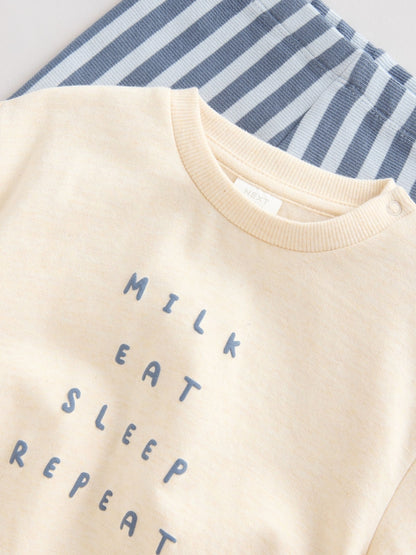 Blue Milk Club Baby Sweatshirt and Leggings Set (0mths-3yrs)