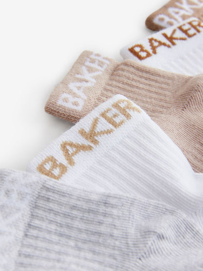Baker by Ted Baker Baby Socks 5 Pack - Size Up To 3 Months (50 - 62cm)