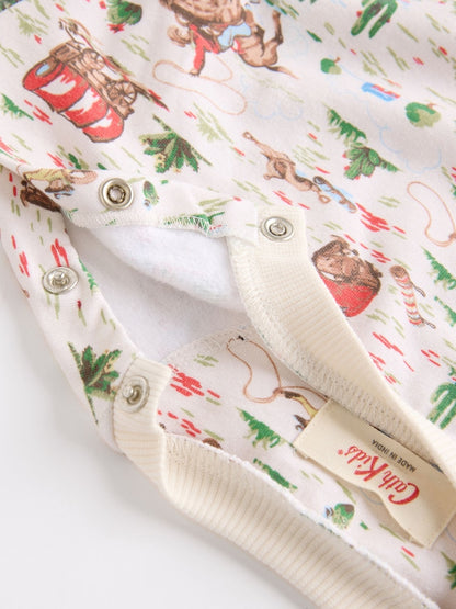 Cath Kidston Ecru Cowboy Baby Sweatshirt and Joggers Set - Size Up to 1 Month (56cm)