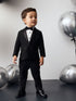 Black Blazer, Shirt & Trouser Set Blazer Shirt Trousers and Bow Tie Set (3mths-12yrs)