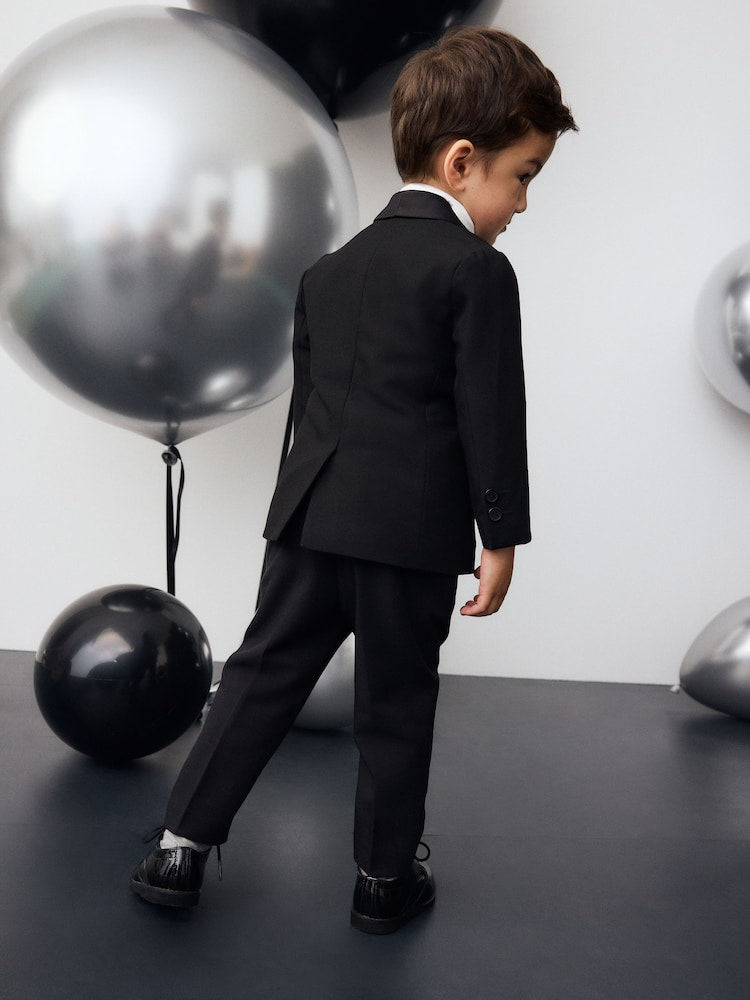 Black Blazer, Shirt &amp; Trouser Set Blazer Shirt Trousers and Bow Tie Set (3mths-12yrs)