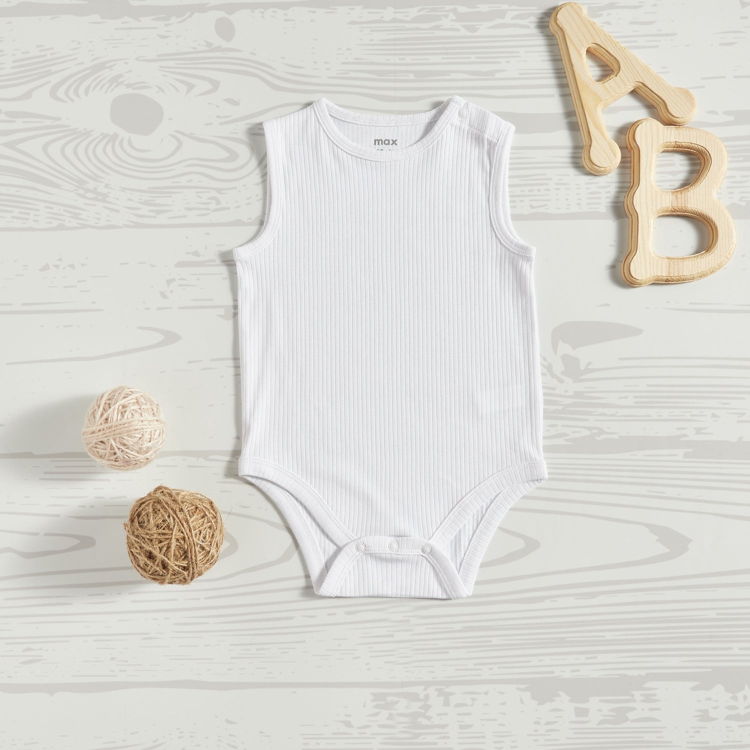 Pack of 3 - Ribbed Cotton Bodysuit