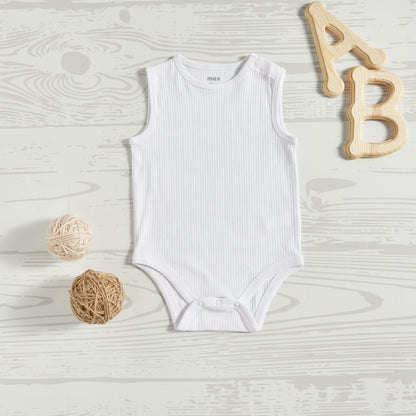 Pack of 3 - Ribbed Cotton Bodysuit