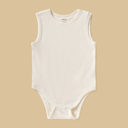 Pack of 3 - Ribbed Cotton Bodysuit