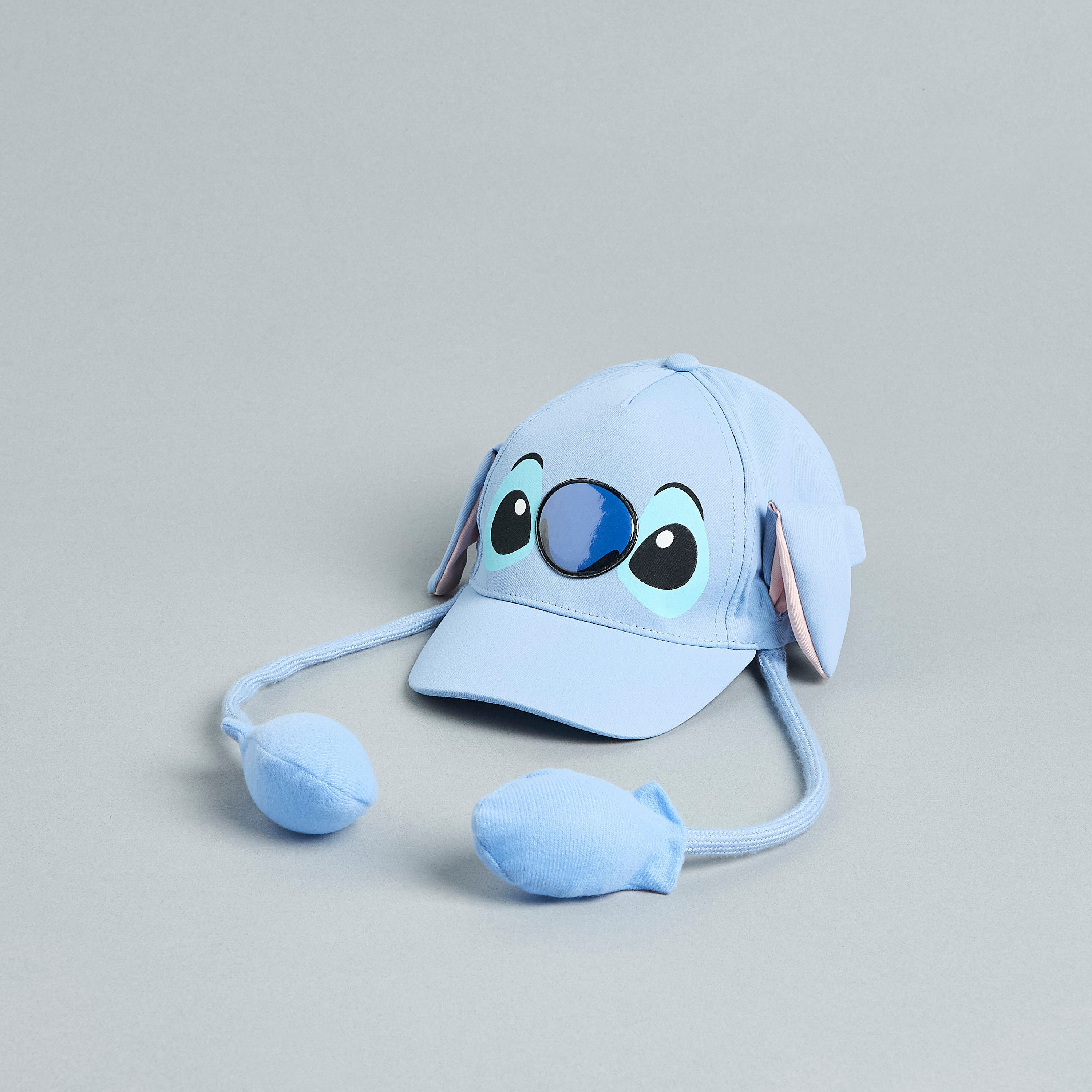Stitch Print Cap with Moving Ears - Blue / 1-3 yrs