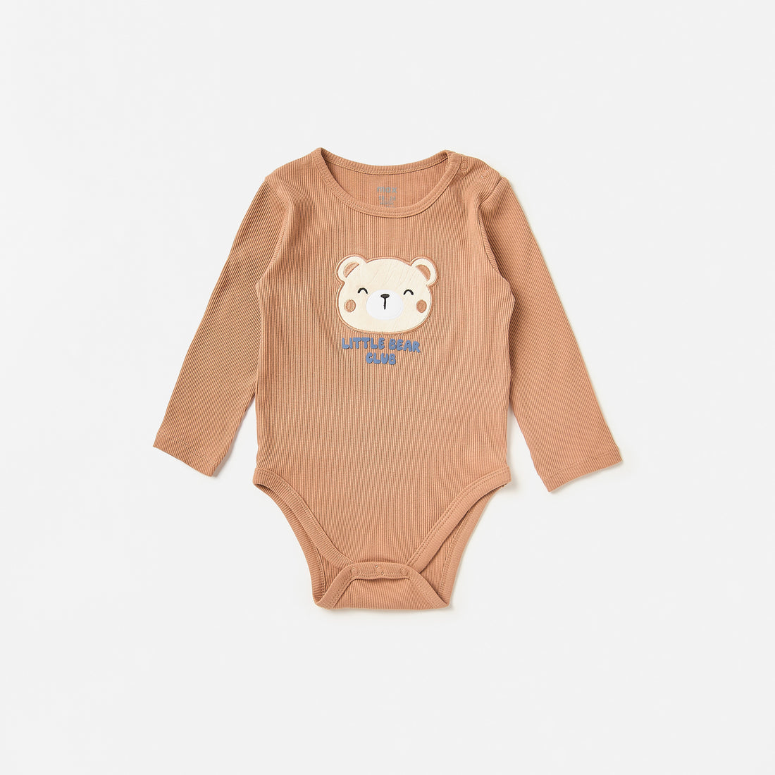 Pack of 2 - Bear Detail Pointelle Bodysuit with Long Sleeves