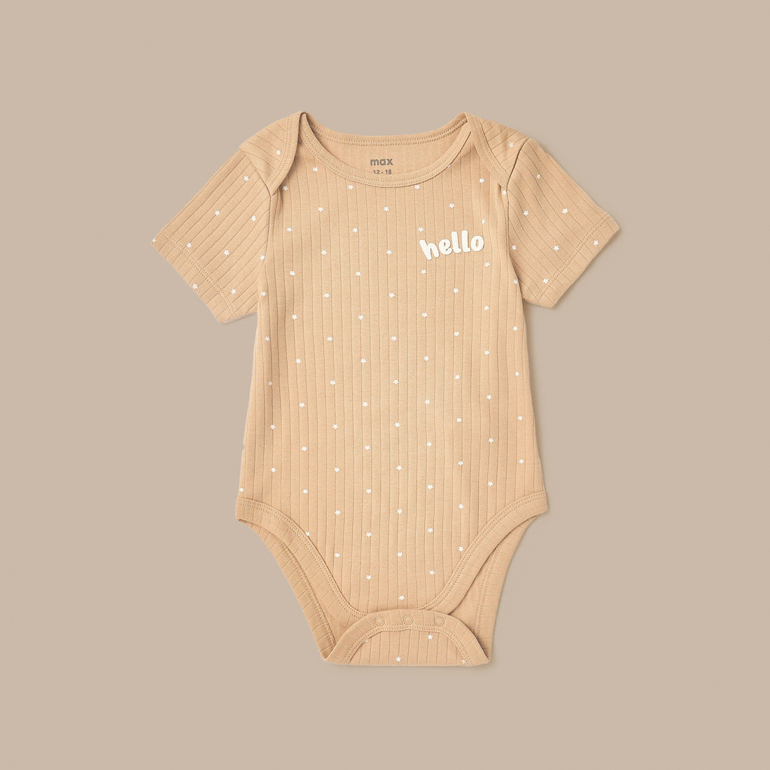 Pack of 3 - Ribbed Short Sleeves Bodysuits