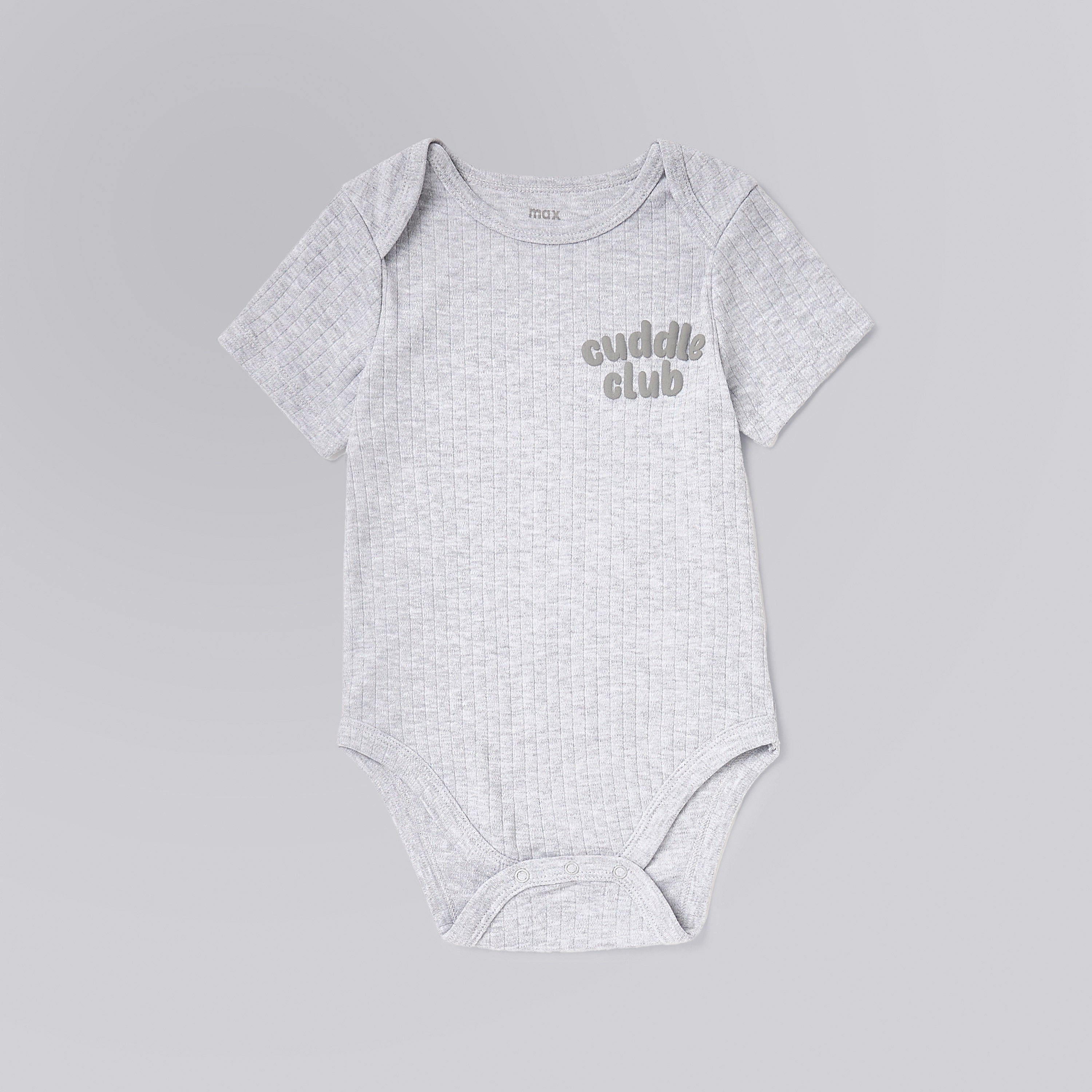 Pack of 3 - Ribbed Short Sleeves Bodysuits