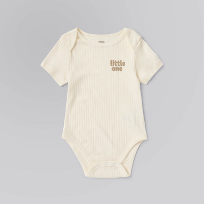 Pack of 3 - Ribbed Short Sleeves Bodysuits