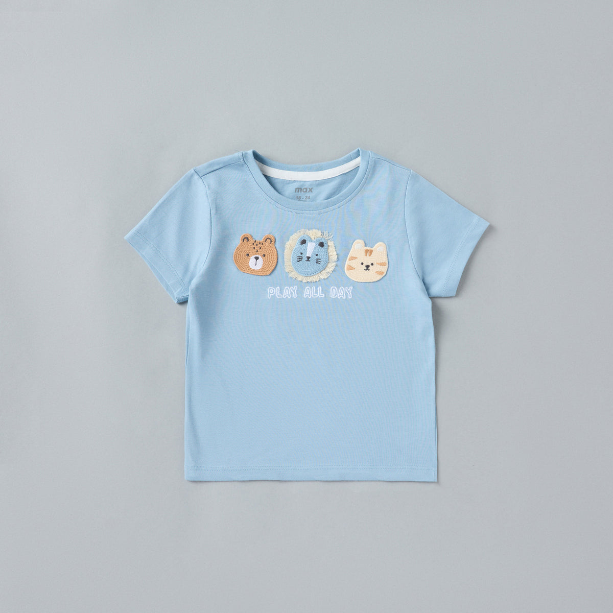 Safari Print Romper with T-shirt and Pant Set