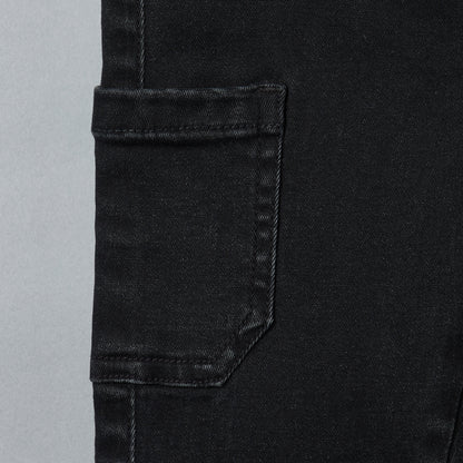 Dinosaur Embroidered Denim Pants