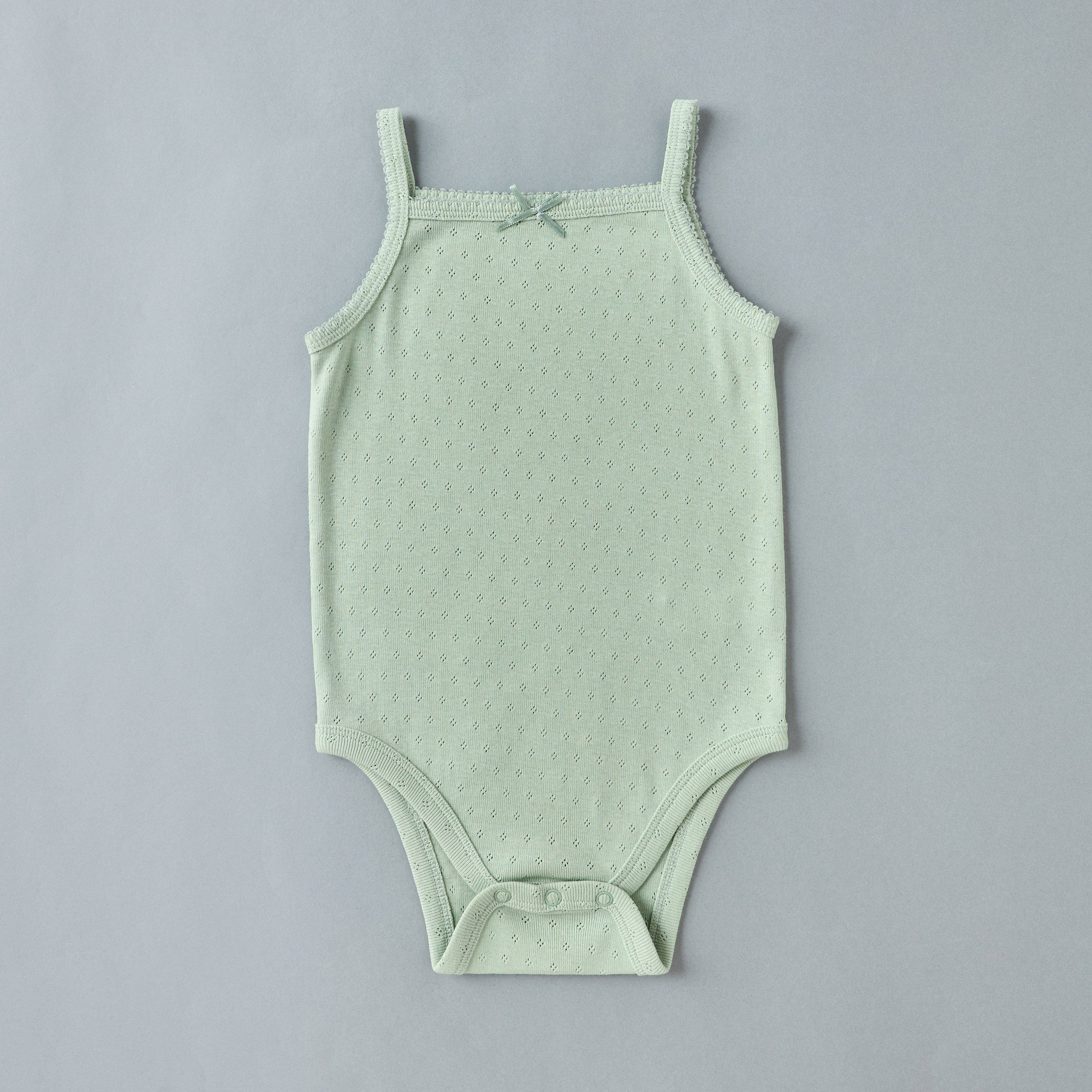 Pack of 5 - Bow Accent Pointelle Sleeveless Bodysuit