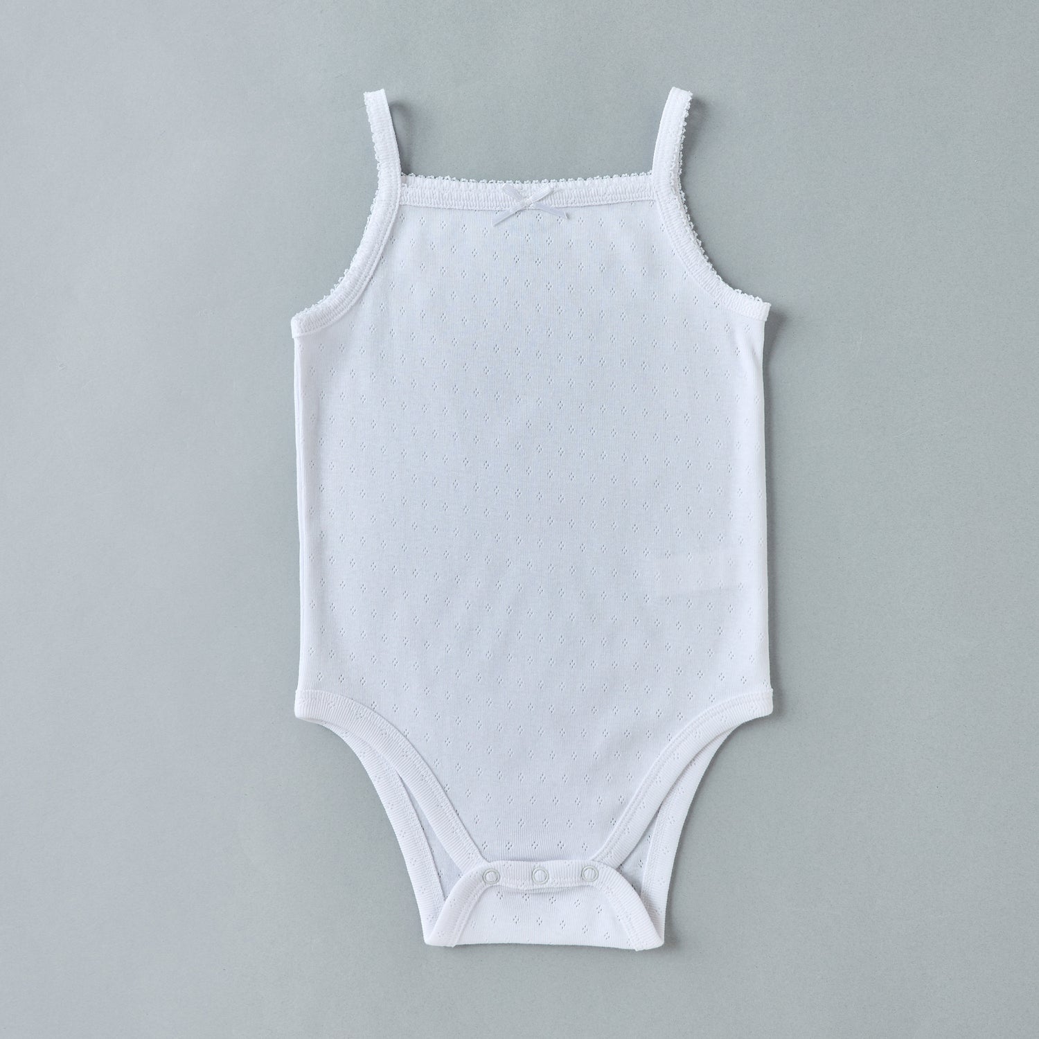 Pack of 5 - Bow Accent Pointelle Sleeveless Bodysuit