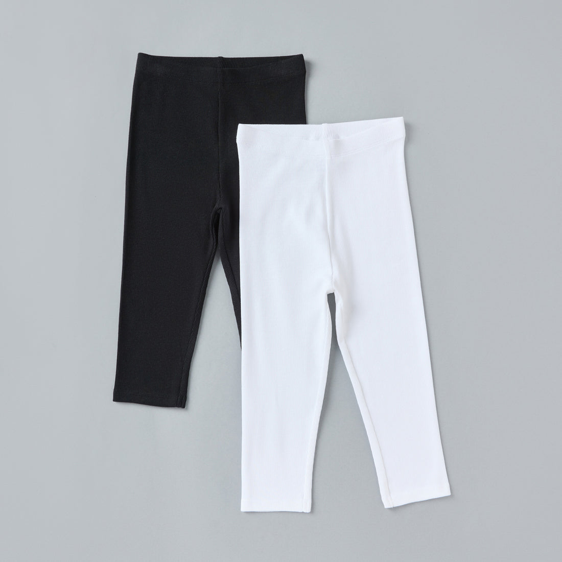 Pack of 2 - Ribbed Jersey Leggings - Multicolour / 12-18 mths