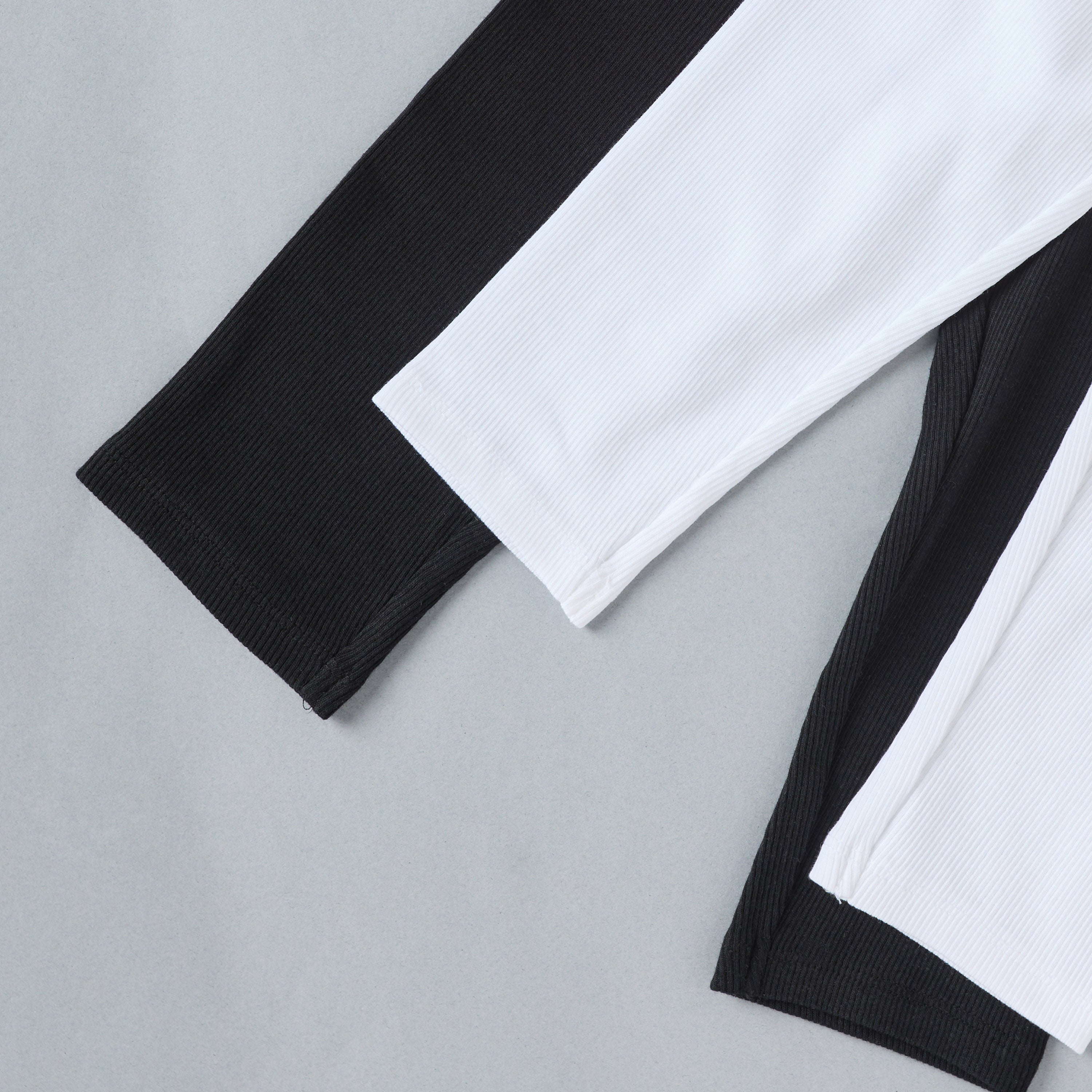 Pack of 2 - Ribbed Jersey Leggings