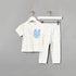 All-Over Floral Print T-shirt and Pyjama Set - White / 12-18 mths