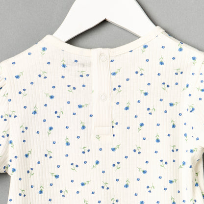 All-Over Floral Print T-shirt and Pyjama Set