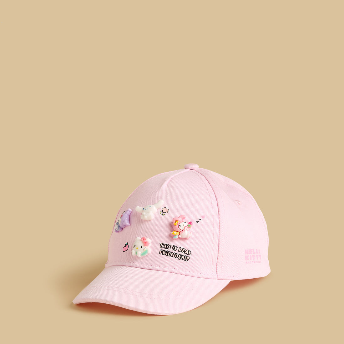 Hello Kitty and Friends Accent Cap with Hook and Loop Strap Closure - Pink / 1-3 yrs