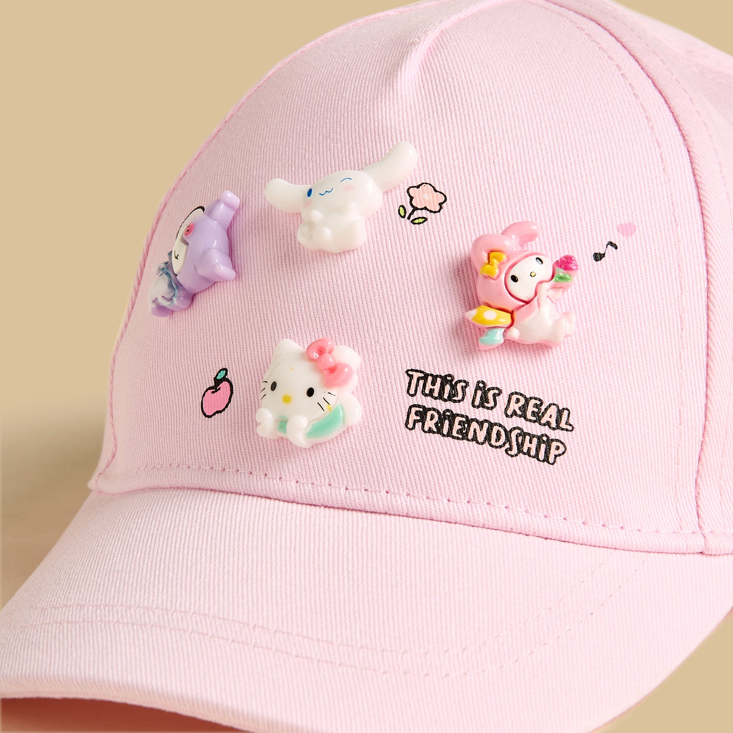 Hello Kitty and Friends Accent Cap with Hook and Loop Strap Closure