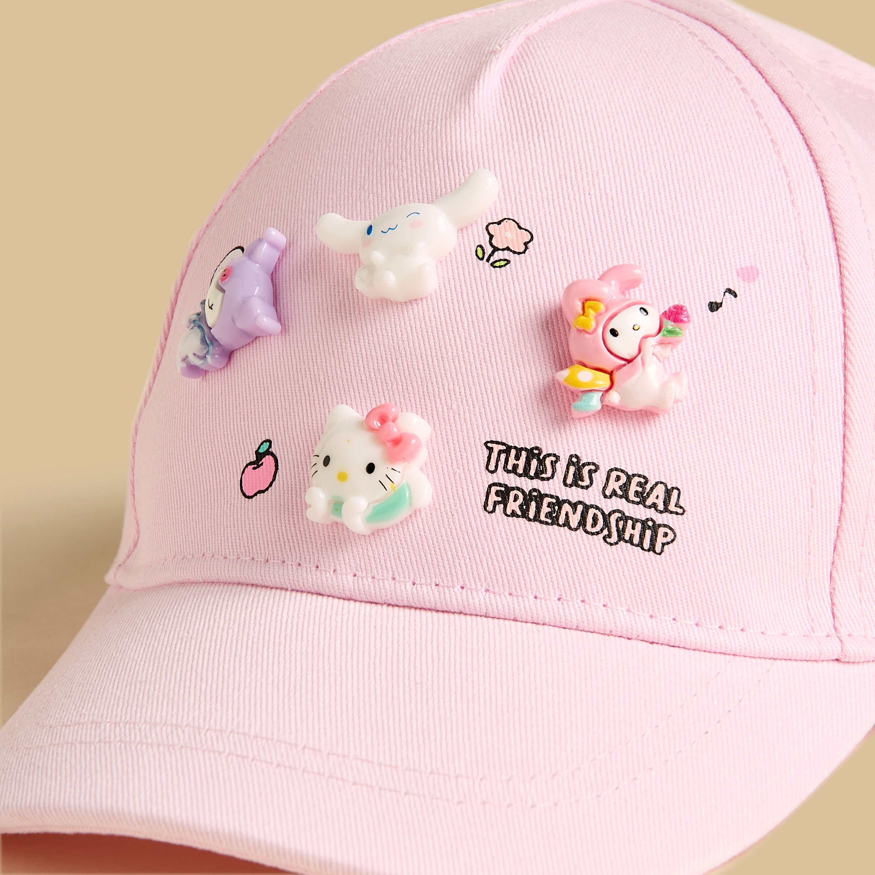 Hello Kitty and Friends Accent Cap with Hook and Loop Strap Closure