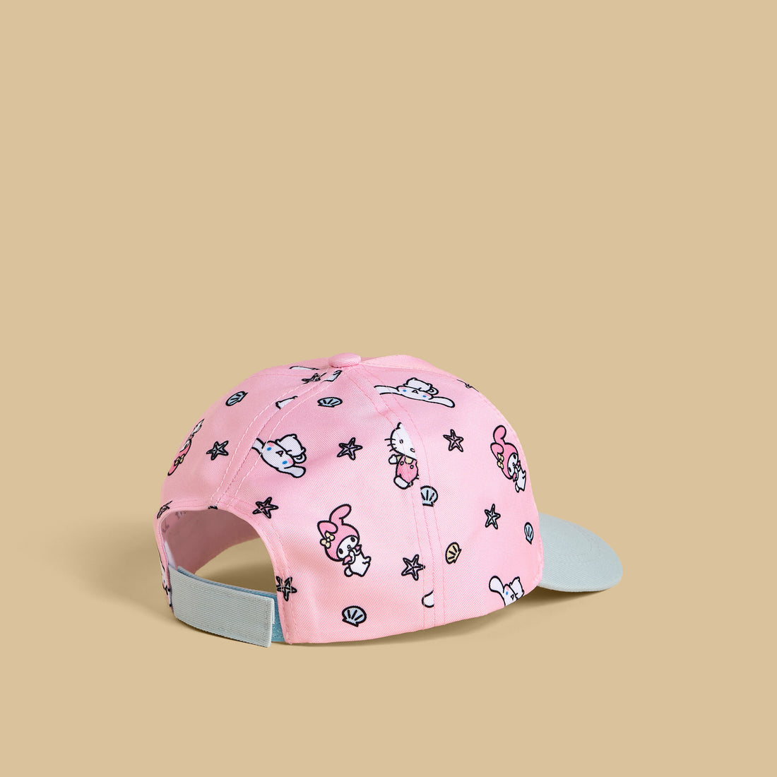 Hello Kitty and Friends Print Cap with Hook and Loop Strap Closure