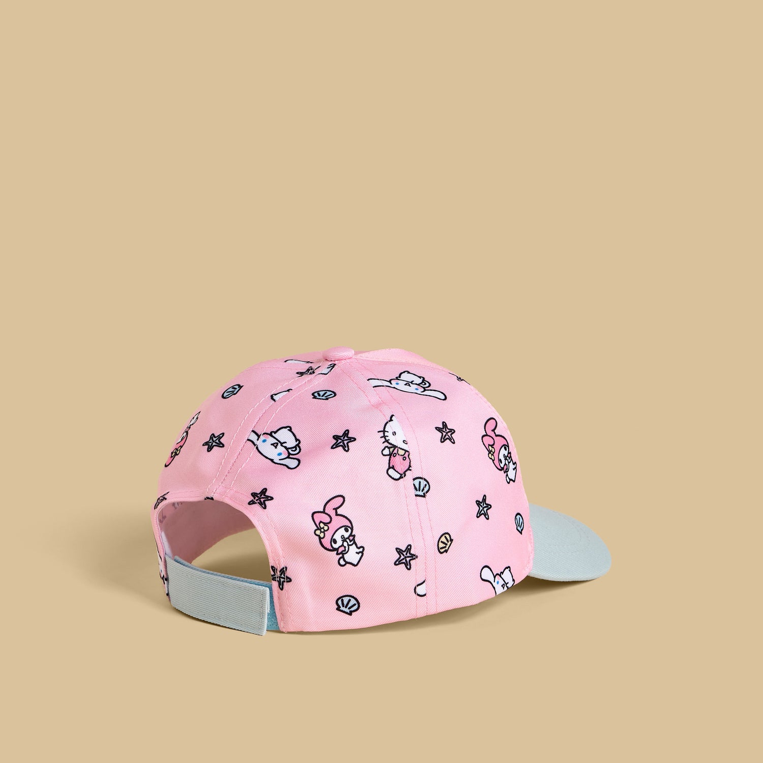 Hello Kitty and Friends Print Cap with Hook and Loop Strap Closure