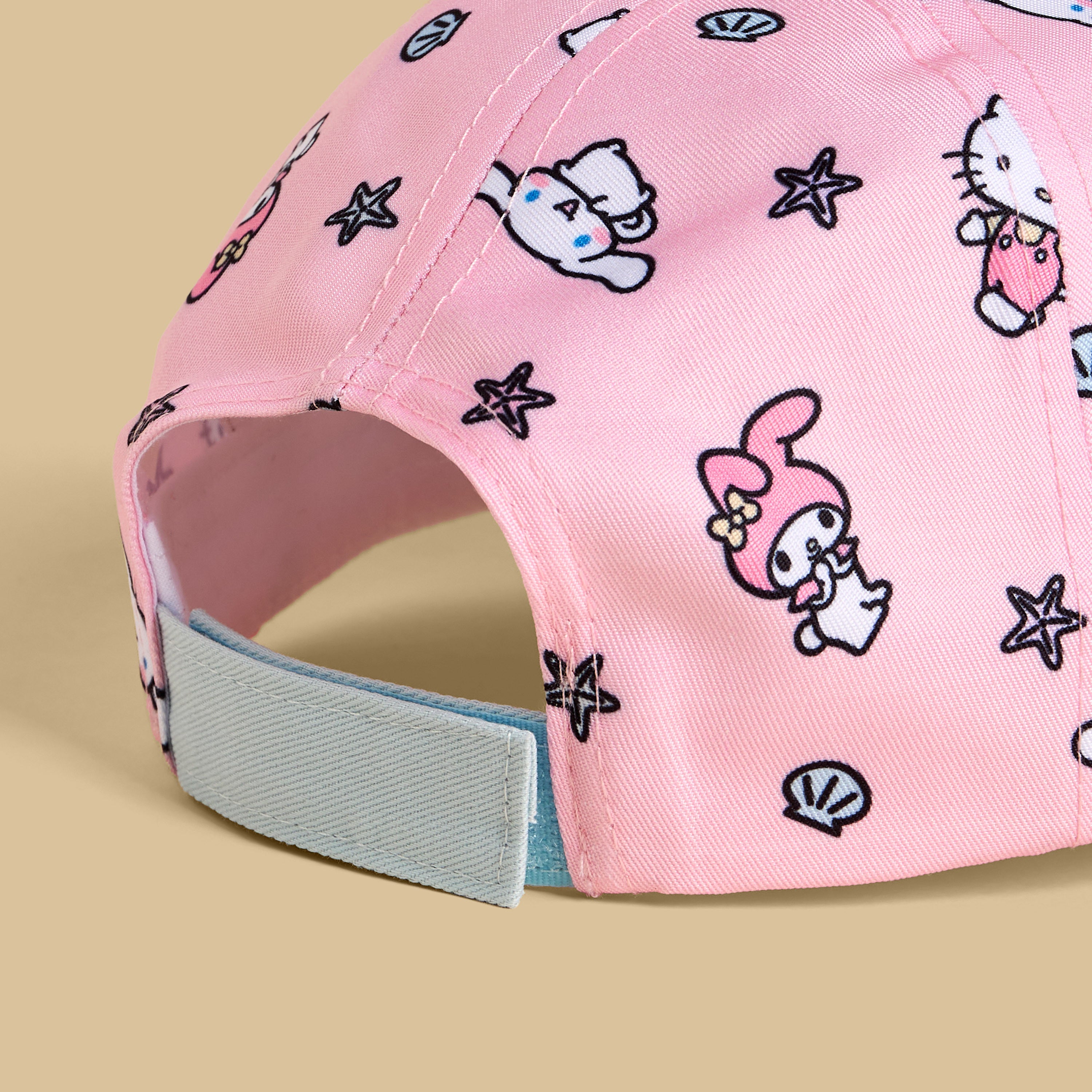 Hello Kitty and Friends Print Cap with Hook and Loop Strap Closure