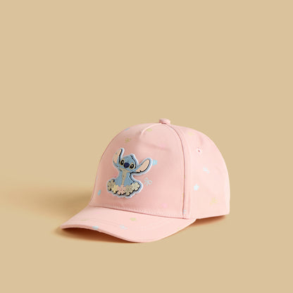 Stitch Accent Cap with Hook and Loop Strap Closure - Pink / 1-3 yrs