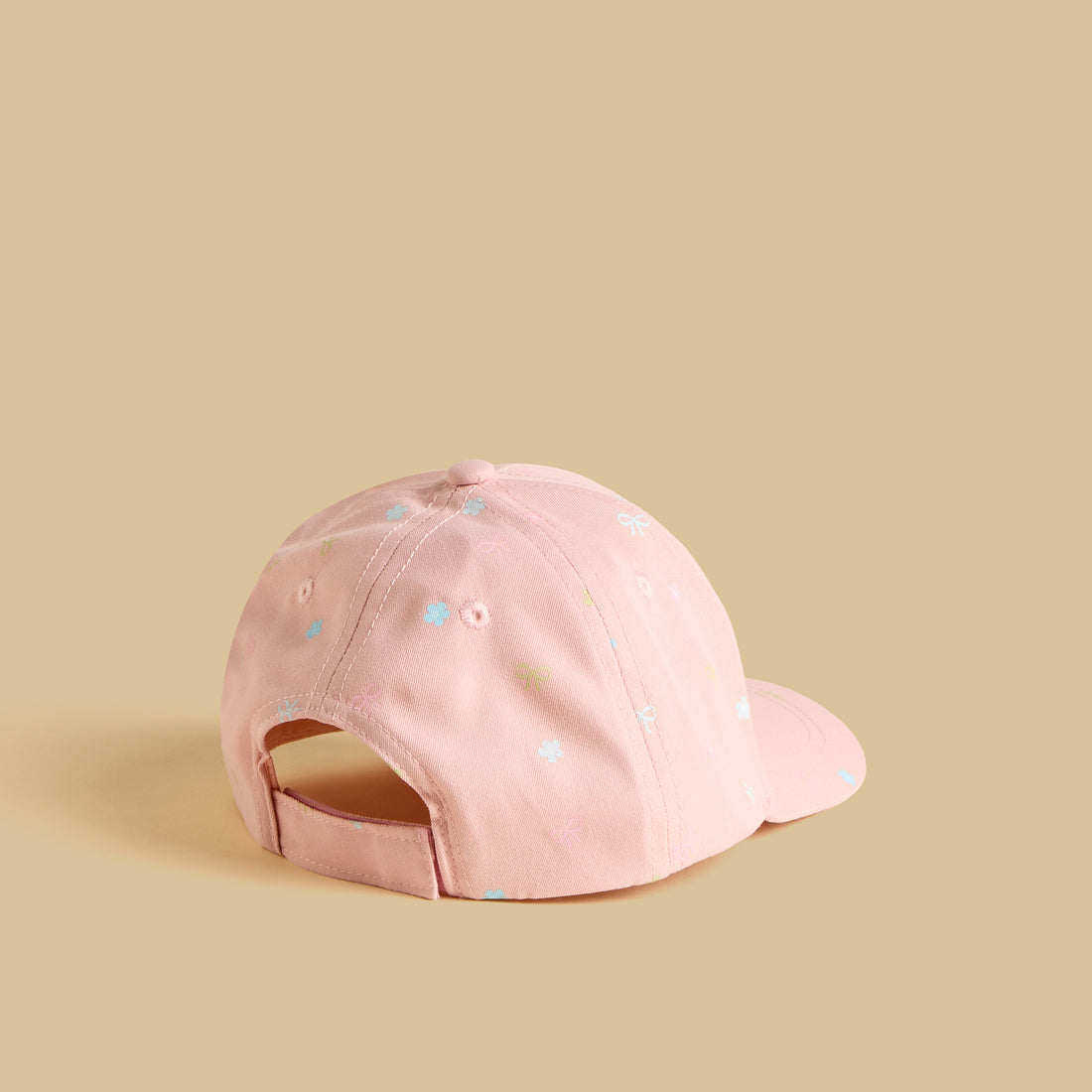 Stitch Accent Cap with Hook and Loop Strap Closure