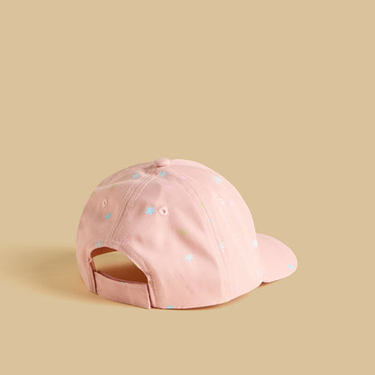 Stitch Accent Cap with Hook and Loop Strap Closure