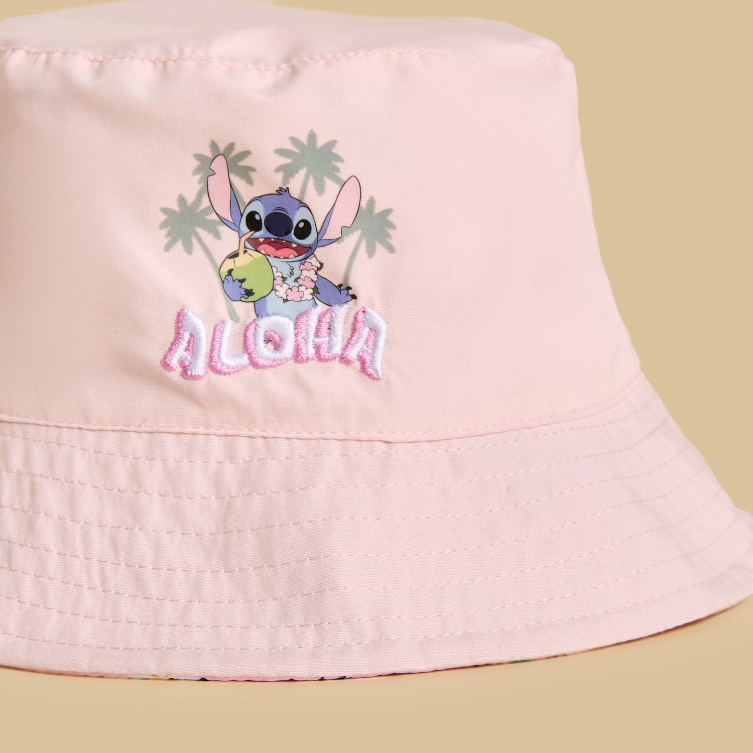 Stitch and Angel Print Bucket Hat