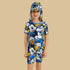 Mickey Mouse and Friends Print Swimsuit with Cap - Blue / 2-3 yrs