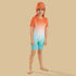 Ombre Print Swimsuit with Cap - Blue / 2-3 yrs
